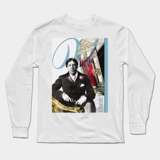 Oscar Wilde Collage Portrait Long Sleeve T-Shirt